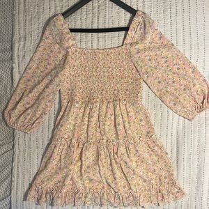 Pink Lily Floral Dress